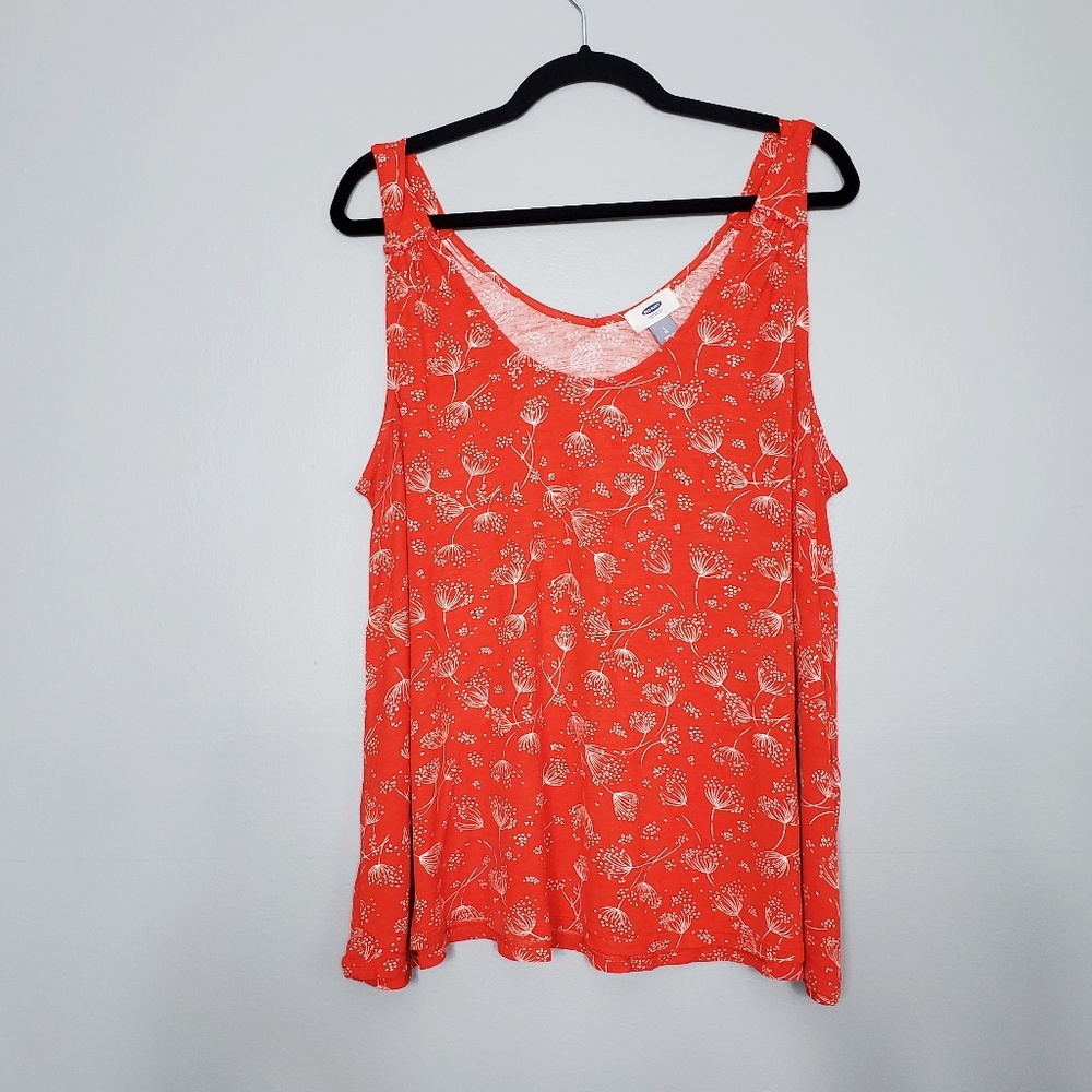 Old Navy floral print swing tank Size Large